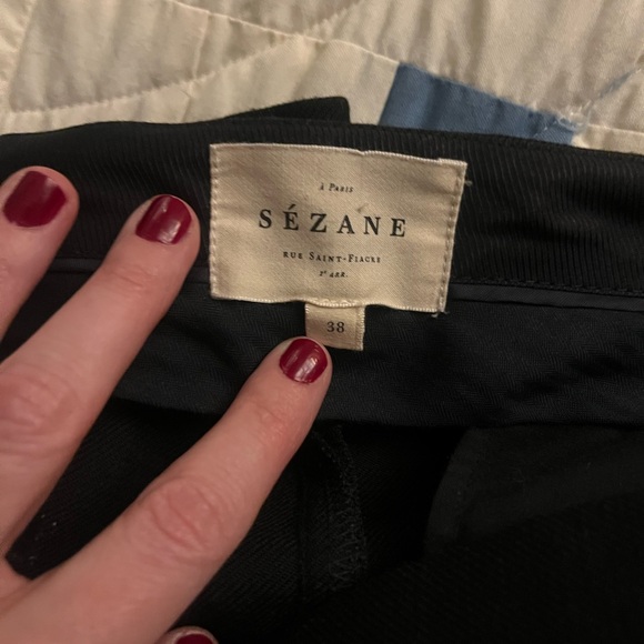 Sezane Dan Trousers - Navy - Picture 5 of 5